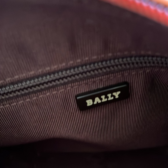 Bally vintage Orange Leather Shoulder Bag - Picture 5 of 6